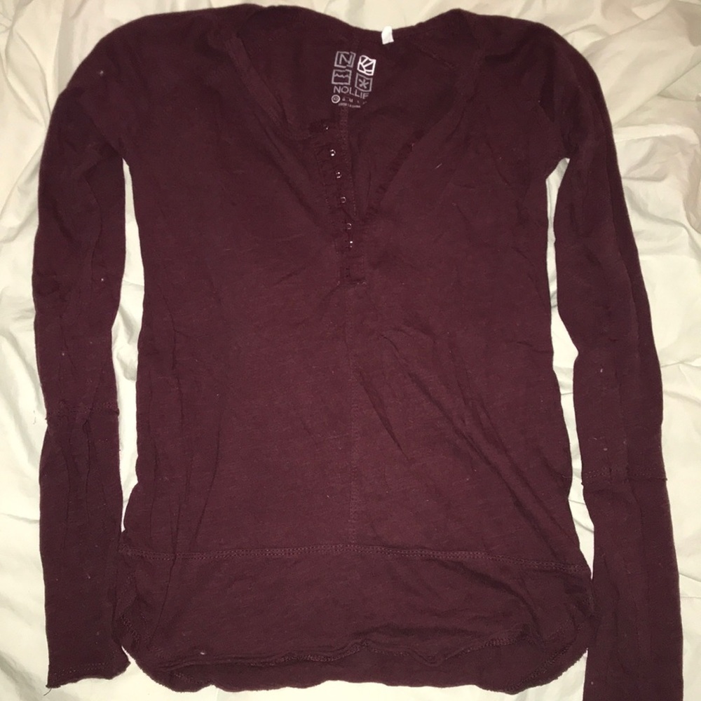 maroon Nollie xs top